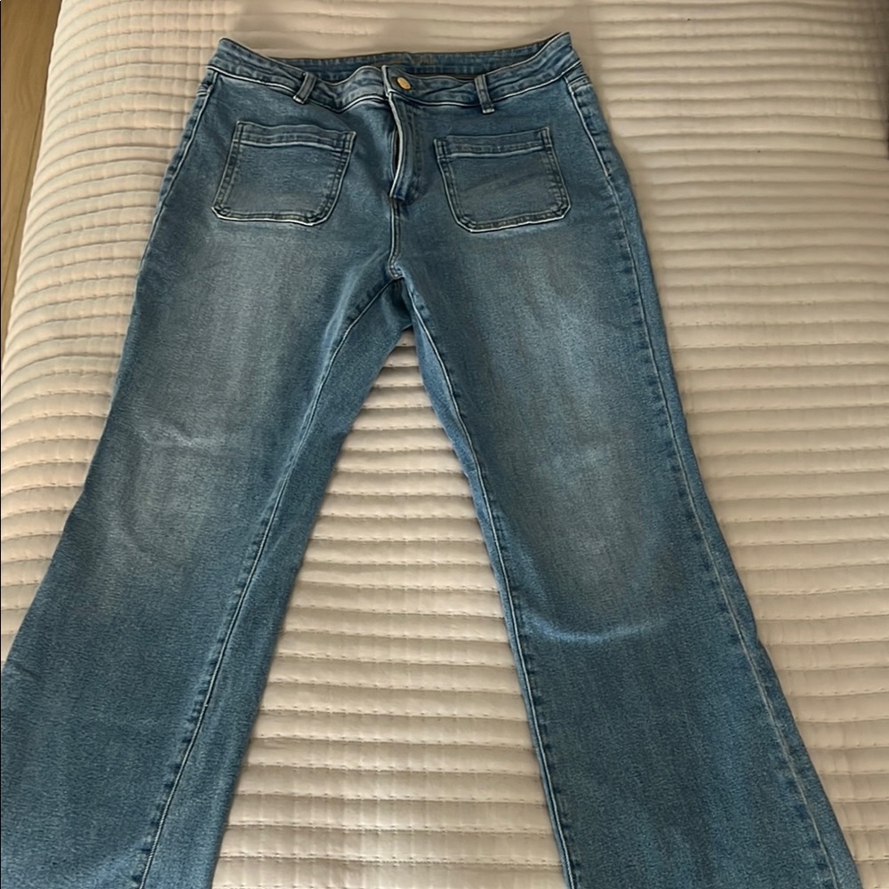Michael Kors front pocket flare jeans